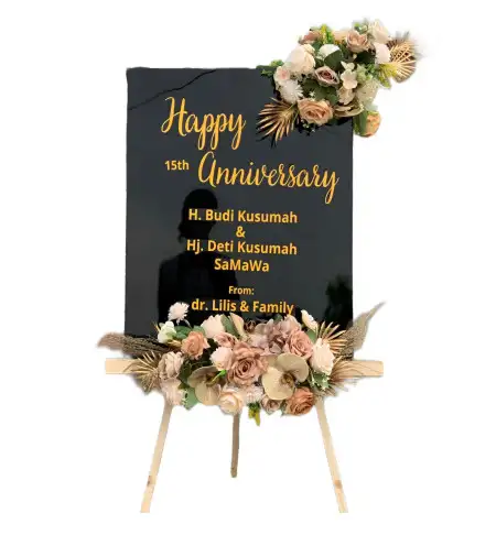 Papan Bunga Akrilik Buaran Bambu