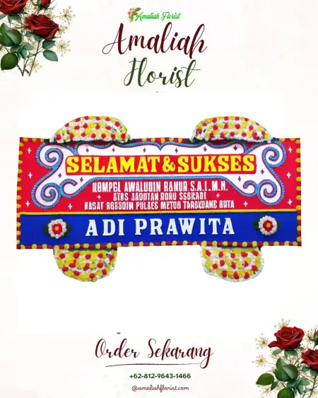 Papan Bunga Ucapan Selamat Buaran Bambu