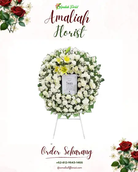 Krans Bunga Duka Buaran Bambu